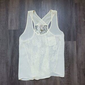 Lace Back Tank Top